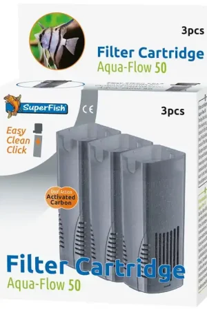 SuperFish Aqua-Flow 50 Easy-Click cartridge 3 st Merkproduct