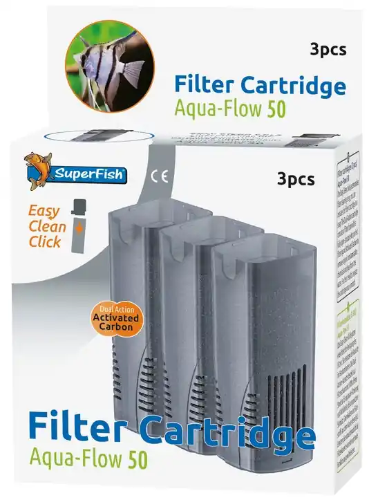 SuperFish Aqua-Flow 50 Easy-Click cartridge 3 st Merkproduct