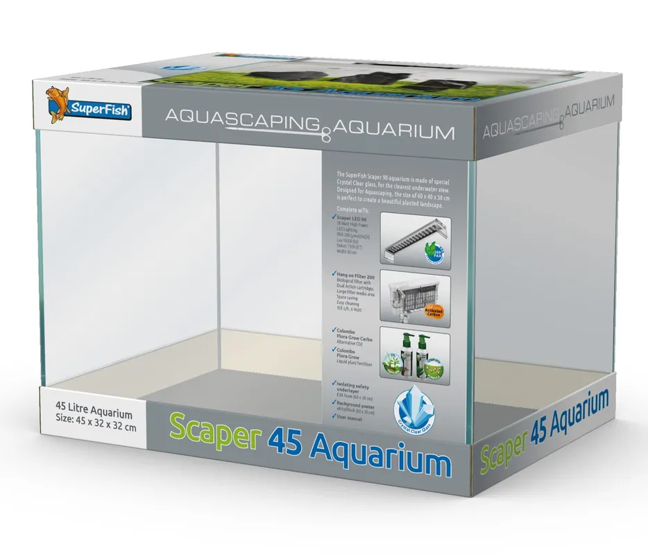 Seizoensaanbieding SuperFish aquarium Scaper 45
