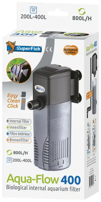 SuperFish binnenfilter Aqua-Flow 400 Direct Verzonden