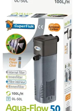 SuperFish binnenfilter Aqua-Flow 50 Rechtstreeks Van De Fabrikant