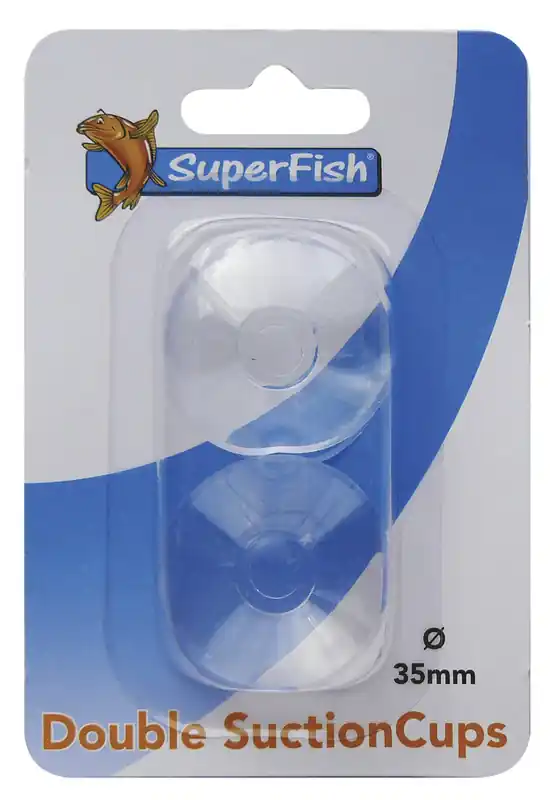 Beperkte Voorraad SuperFish dubbele zuignap 35 mm 2 st