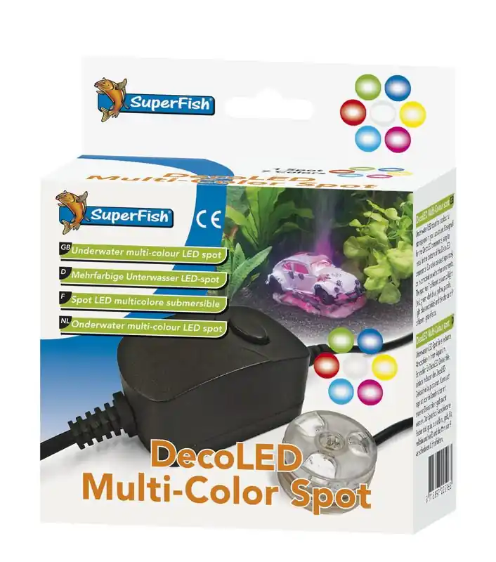 SuperFish DecoLED Multi-color Spot Exclusieve Aanbieding
