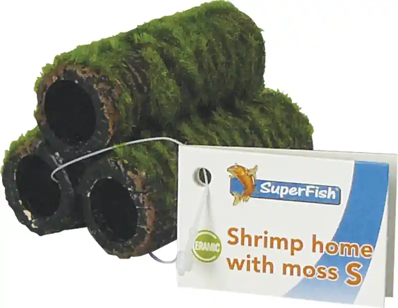 SuperFish garnalenflat met mos S Beperkte Voorraad
