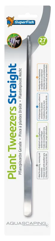 Bestel Nu SuperFish RVS Plant Pincet Recht 27 cm