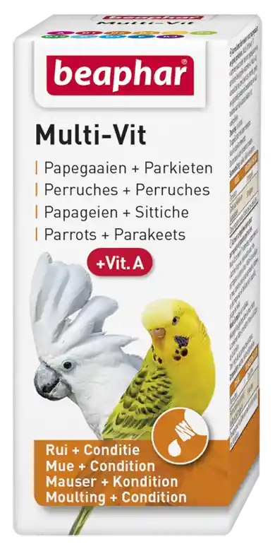 Flitsaanbieding Beaphar Multi-Vit papegaaien + grote parkieten 20 ml