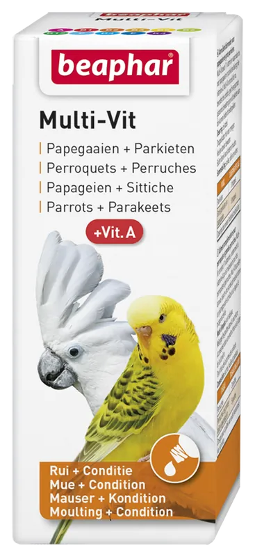 Superprijs Beaphar Multi-Vit papegaaien + grote parkieten 50 ml