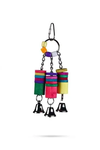 Beeztees houten vogelspeeltje Bellos. 20 cm. Veilige Betaling