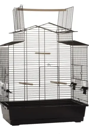 Betrouwbaar Beeztees vogelkooi Big Iza 3 open zwart