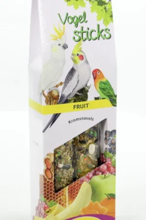 ESVE Vogelsticks Agapornis/Grote Parkiet Fruit 2 st Laatste Kans