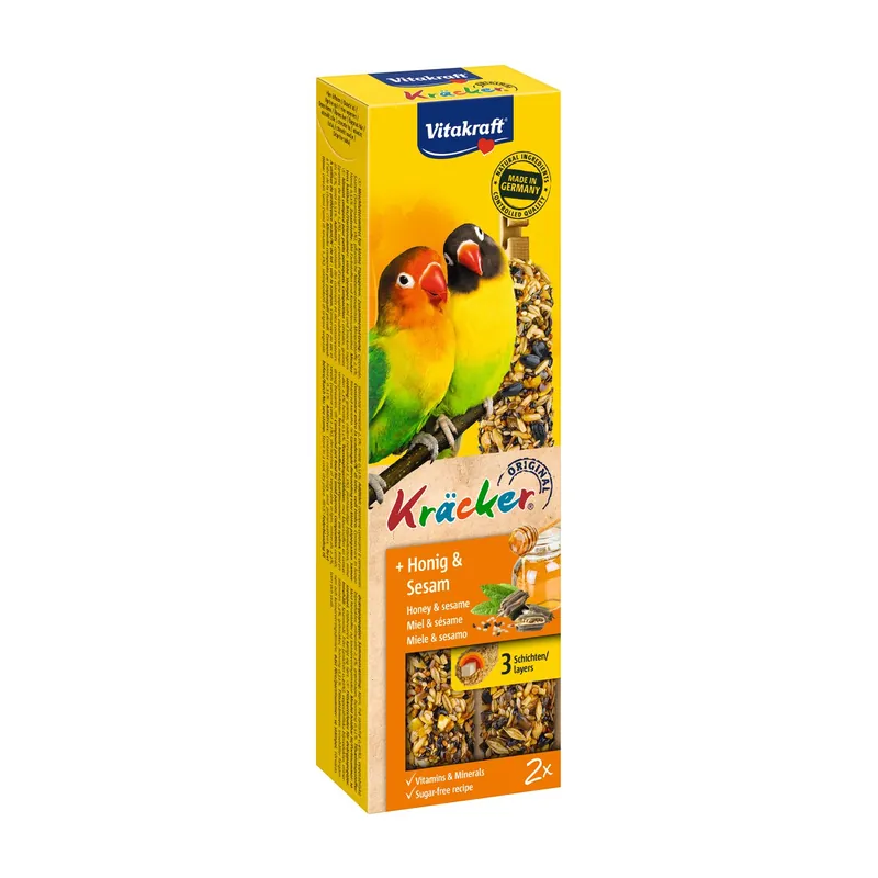 Premium Vitakraft Kräcker Original agapornide - honing en sesam 2 st