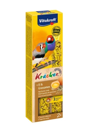 Vitakraft Kräcker Original exoot - ei en graszaad 2 st Hoge Kwaliteit