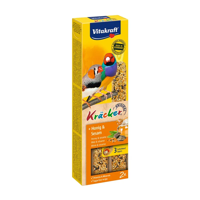 Vitakraft Kräcker Original exoot - honing en sesam 2 st Seizoensaanbieding