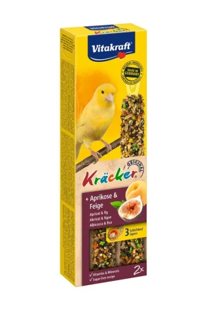 Vitakraft Kräcker Original kanarie - abrikoos en vijg 2 st Superprijs