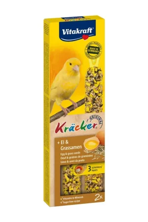 Aanbieding Vitakraft Kräcker Original kanarie - ei en graszaad 2 st