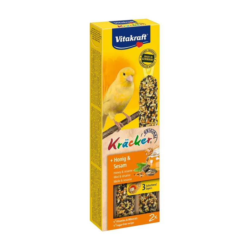 Vitakraft Kräcker Original kanarie - honing en sesam 2 st Meest Verkocht
