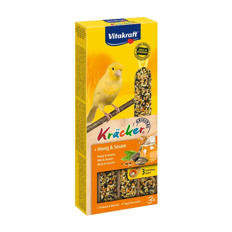 Gereduceerde Prijs Vitakraft Kräcker Original kanarie - honing en sesam 3 st