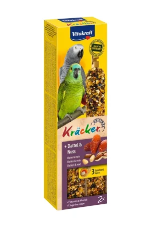 Alleen Vandaag Vitakraft Kräcker Original papegaai - dadel en noot 2 st