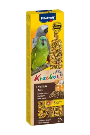 Vitakraft Kräcker Original papegaai - honing en anijs 2 st Rechtstreeks Van De Fabrikant