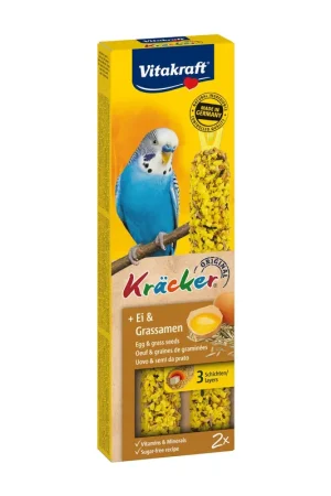 Exclusieve Aanbieding Vitakraft Kräcker Original parkiet - ei en graszaad 2 st