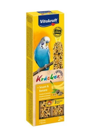 Betaalbaar Vitakraft Kräcker Original parkiet - sesam en banaan 2 st