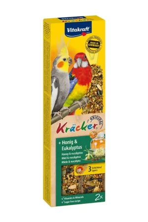 Betrouwbaar Vitakraft Kräcker Original valkparkiet - honing/eucalyptus 2 st