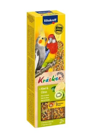 Vitakraft Kräcker Original valkparkiet - kiwi en citrus 2 st Aanbieding