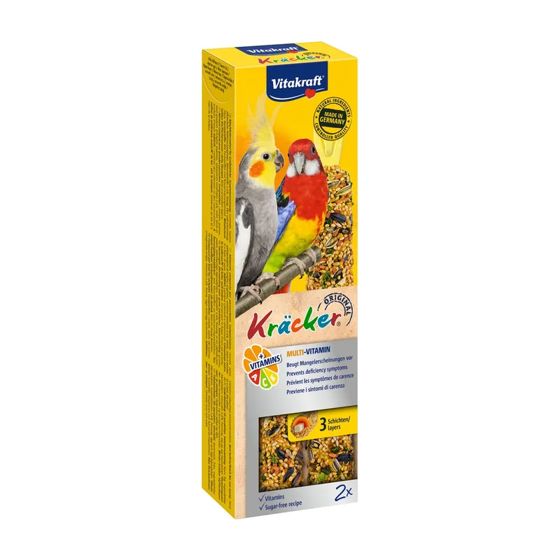 Vitakraft Kräcker Original valkparkiet - Multi Vitamine 2 st Direct Beschikbaar