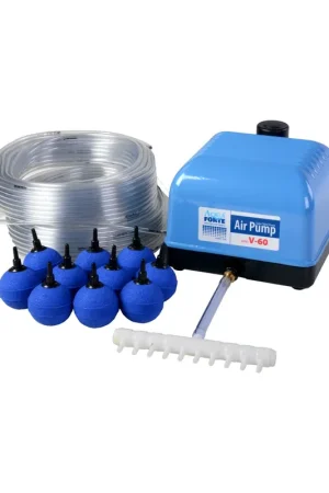 Aquaforte Hi-Flow Luchtpompset V-60
Complete beluchtingsset 60 l/min bij 35 watt Fabrieksprijs