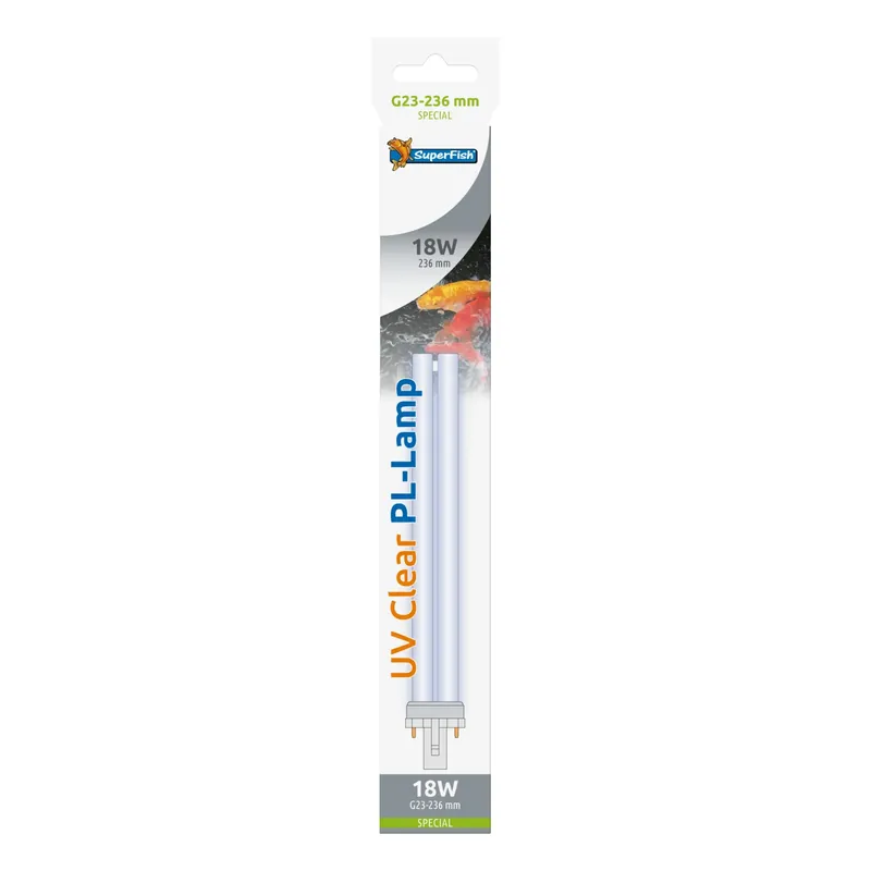 Hete Deal Superfish UV PL Lamp 18W G23
Vervanglamp (236mm)