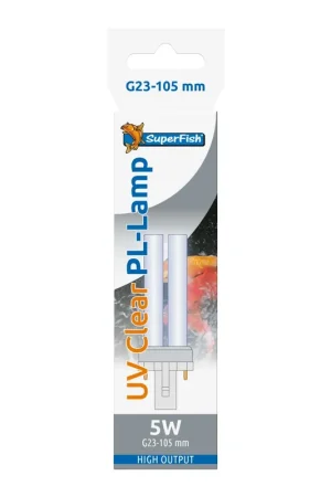 Superfish UV PL Lamp 5W G23 105mm
vervanglamp voor UV-C vijverklaarders Flitsaanbieding