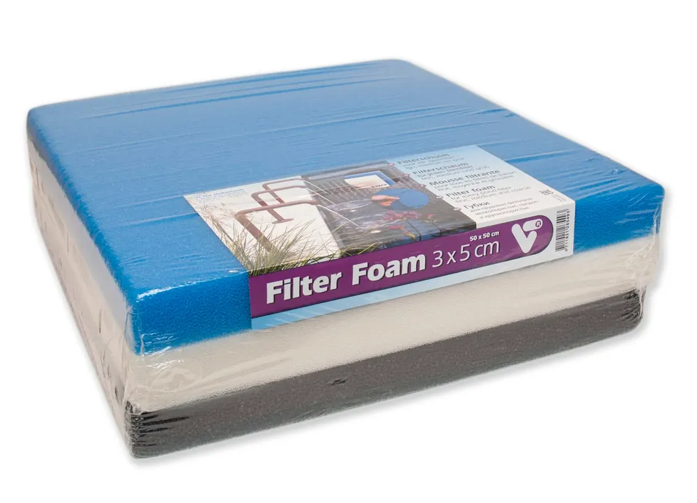Beste Prijs Velda Filter Foam Set 50x50x5 cm 3 stuks
grof middel en fijn filterschuim