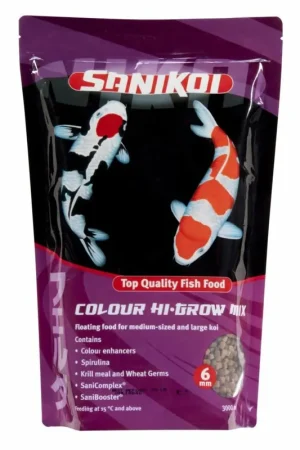 Speciale Aanbieding Sanikoi Colour Hi-Grow Mix 6 mm 3 liter
drijvend kleur- en groeivoer voor koi