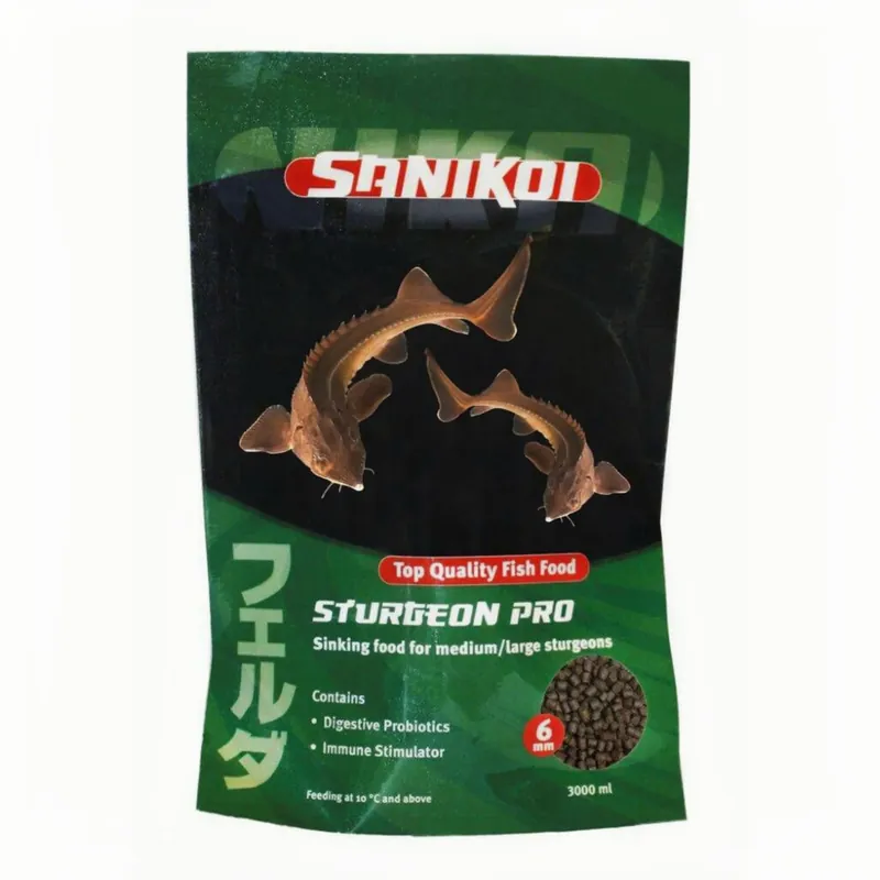 Sanikoi Sturgeon Pro Green 6 mm
zinkend steurvoer met spirulina, 2100 gram Beperkte Voorraad