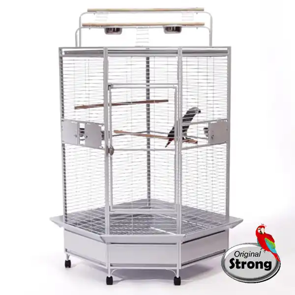 Populair Papegaaienkooi Erika Silvertone White