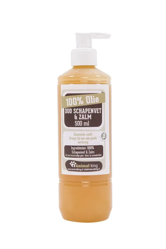 100% Duo schapenvet-zalmolie- 500ml Aanbieding