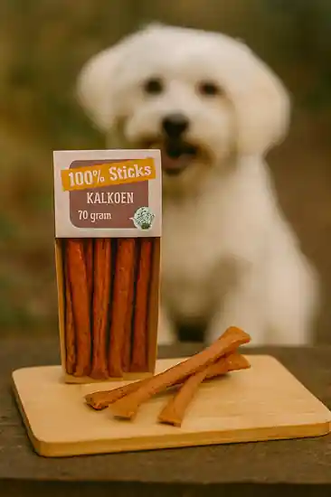 Actieprijs 100% kalkoensticks – 70 gram