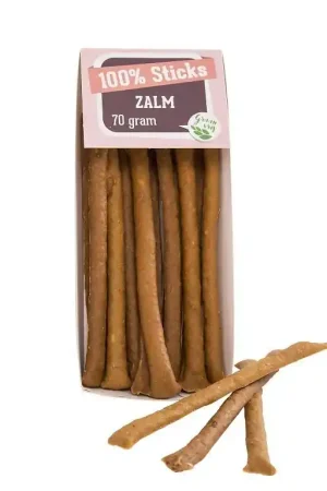 100% Zalmsticks – 70 gram Beste Prijs