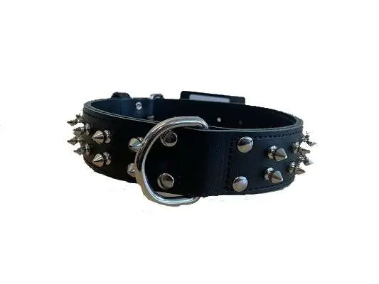Speciale Aanbieding Leren halsband met studs