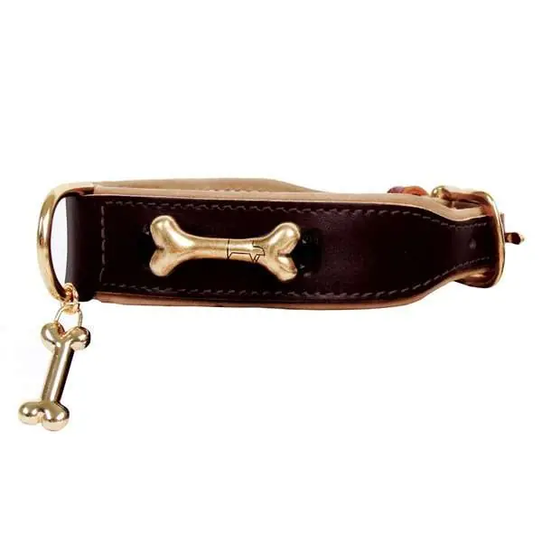 Tijdelijk Beschikbaar Big bone – hondenhalsband – zwart – div. maten