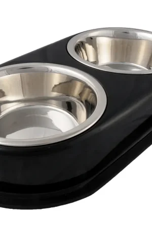 Zwarte Antislip Dubbele Voerbak Aanbieding