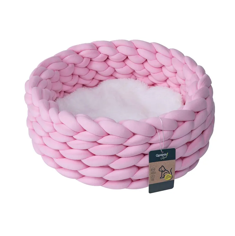 Bestel Nu Quapas! Kattenmand Vlecht Roze
