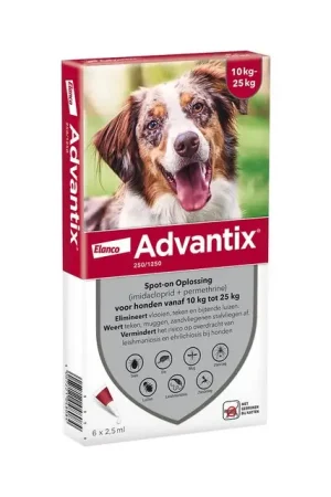 Advantix 250-1250 6 Pipetten 10-25 kg Favoriet