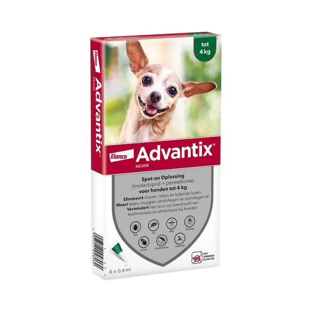 Advantix 40-200 6 Pipetten tot 4kg Finale Uitverkoop