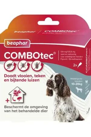 Snelle Levering Beaphar Combotec Vlooienmiddel Hond 10-20 kg