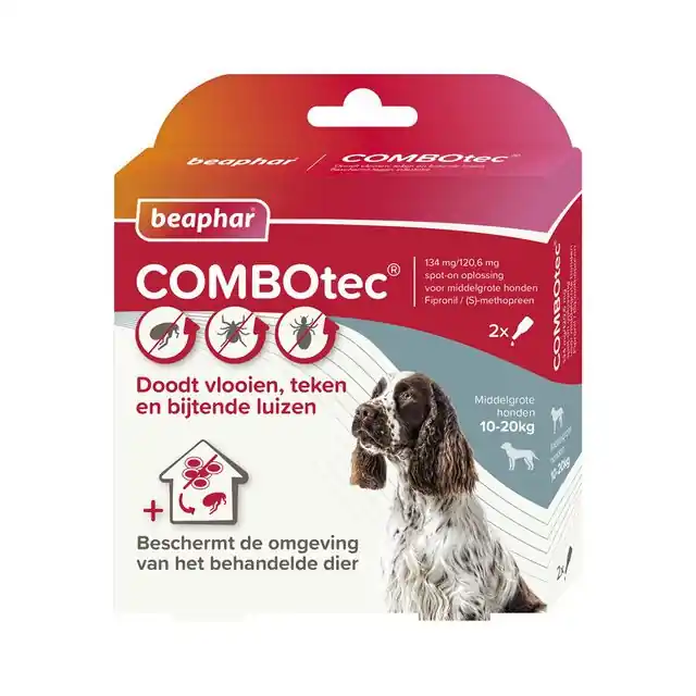 Snelle Levering Beaphar Combotec Vlooienmiddel Hond 10-20 kg