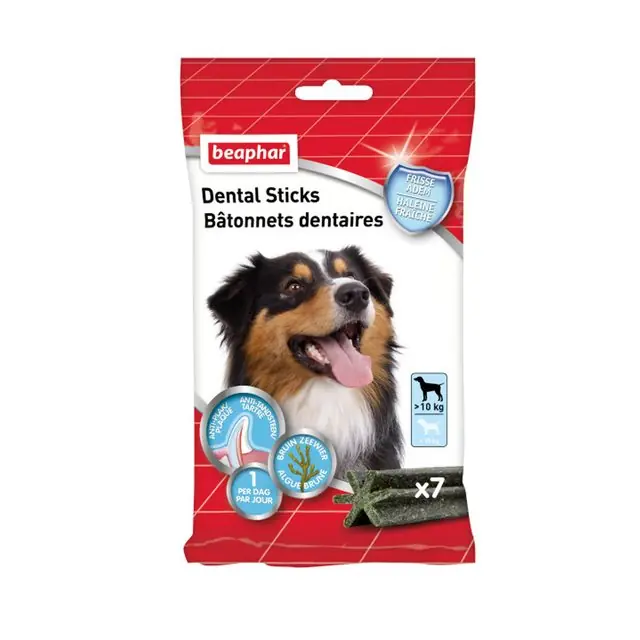 Shop Nu Beaphar Dental Sticks Hondensnack Grote-Hond 7stuks