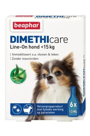 Superprijs Beaphar Dimethicare Line-On Hond 6 Pipetten <15 kg
