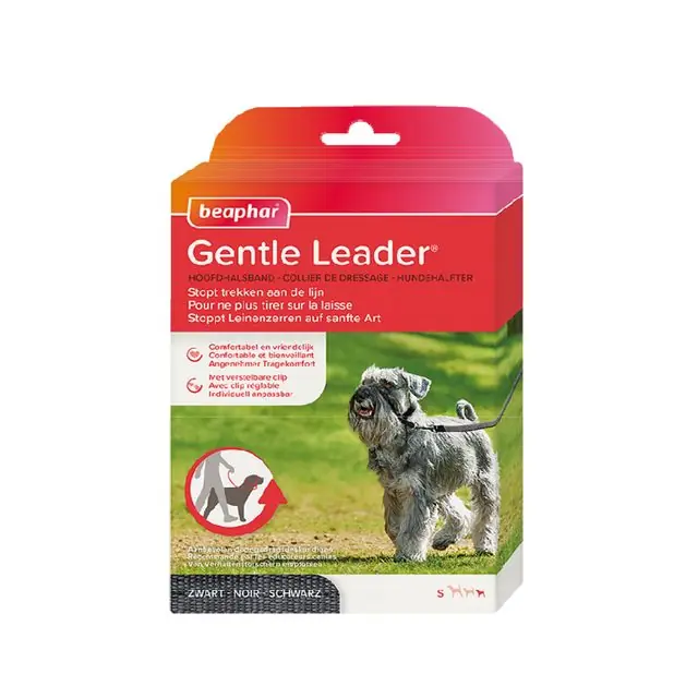 Beaphar Gentle Leader Hoofdhalsband Small Zwart Laatste Kans