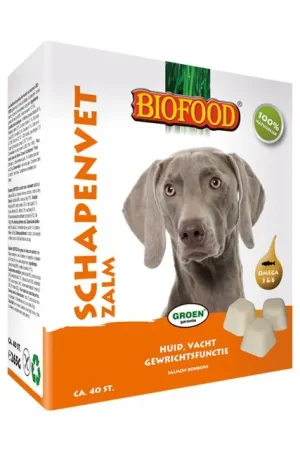 Beperkt Aanbod Biofood Schapenvet Maxi Hondensnack Zalm 40stuks